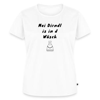 dirndl - Frauen Premium Bio T-Shirt - Weiß - Vorne - AI Model Female 172 dark (172cm)