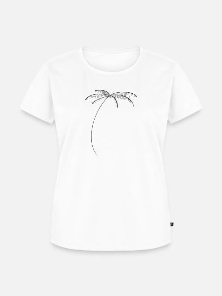 Palm tree vibes - Frauen Premium Bio T-Shirt - Weiß