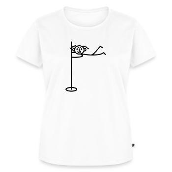 Frau Pole dance - Frauen Premium Bio T-Shirt - Weiß - Vorne - AI Model Female 172 dark (172cm)