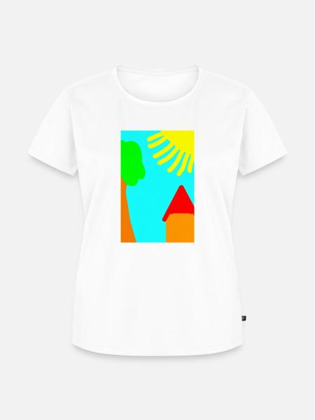 Kindergemälde - Frauen Premium Bio T-Shirt - Weiß