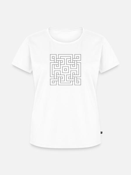 mystisches Ornament - Frauen Premium Bio T-Shirt - Weiß