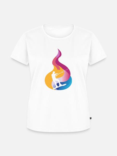 Wakeboarden Wakeboarding - Frauen Premium Bio T-Shirt - Weiß