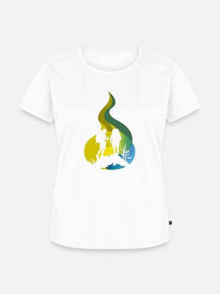 Wandern Wanderer - Frauen Premium Bio T-Shirt - Weiß