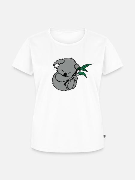 Koala - Frauen Premium Bio T-Shirt - Weiß