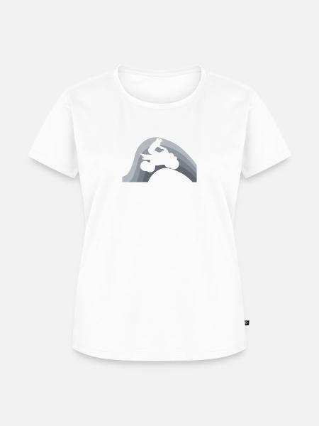 Quad Stunt - Frauen Premium Bio T-Shirt - Weiß