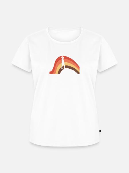 Axtwerfen Axe Throwing Axt - Frauen Premium Bio T-Shirt - Weiß