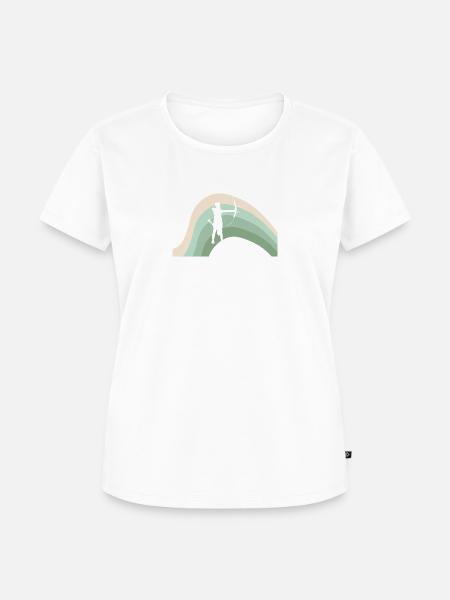 Bogen Bogenschießen - Frauen Premium Bio T-Shirt - Weiß