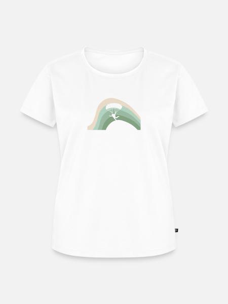 Skydiving Skydive Base Jumping - Frauen Premium Bio T-Shirt - Weiß