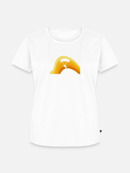 Skydiving Luft Skydive - Frauen Premium Bio T-Shirt - Weiß