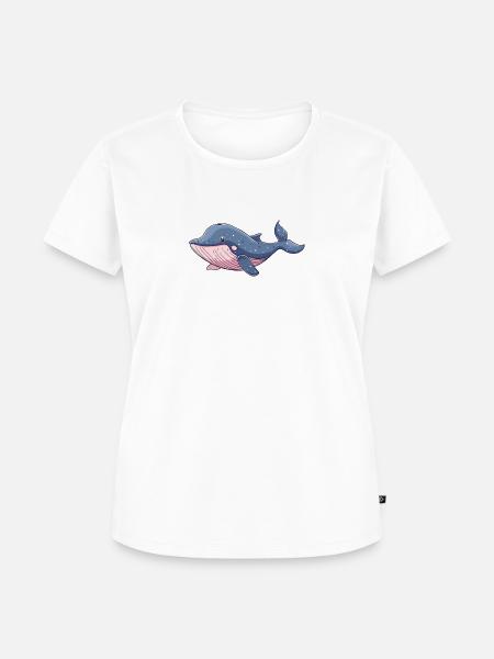 Wal Meeresleben - Frauen Premium Bio T-Shirt - Weiß