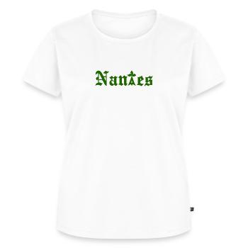 Nantes - T-shirt Premium bio Femme - blanc - Devant - AI Model Female 172 dark (172cm)