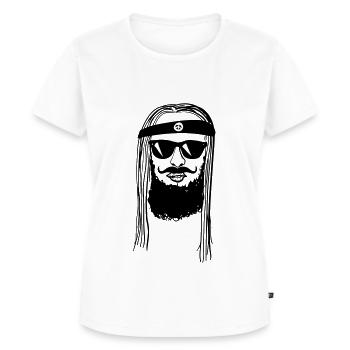 Hippie Jesus - Frauen Premium Bio T-Shirt - Weiß - Vorne - AI Model Female 172 dark (172cm)