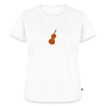 Du musst nur an Tagen üben, - Cello Cellisten - Frauen Premium Bio T-Shirt - Weiß - Vorne - AI Model Female 172 dark (172cm)