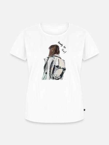 Ready to go - Frauen Premium Bio T-Shirt - Weiß