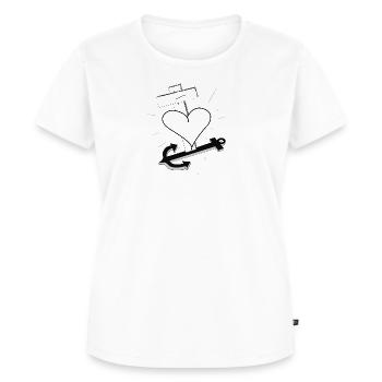 Glaube Hoffnung und Liebe - Frauen Premium Bio T-Shirt - Weiß - Vorne - AI Model Female 172 dark (172cm)