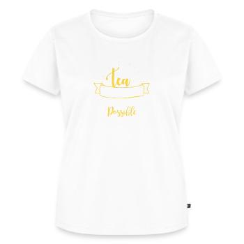 Tee macht alle möglich, Tee Liebhaber - Frauen Premium Bio T-Shirt - Weiß - Vorne - AI Model Female 172 dark (172cm)
