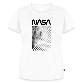 NASA Space Shuttle Start - Frauen Premium Bio T-Shirt - Weiß - Vorne - AI Model Female 172 dark (172cm)