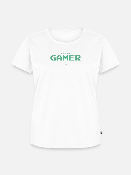 Infinite gameplay oldschool gamer - Frauen Premium Bio T-Shirt -