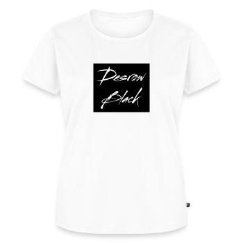Desrow Noir Blanc sur Noir - T-shirt Premium bio Femme - blanc - Devant - AI Model Female 172 dark (172cm)