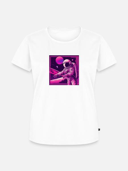 Cosmic Lady - Frauen Premium Bio T-Shirt - Weiß