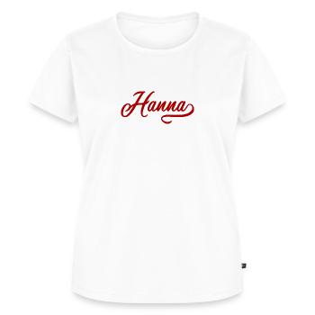 Hanna Jahrgangsname - Frauen Premium Bio T-Shirt - Weiß - Vorne - AI Model Female 172 dark (172cm)