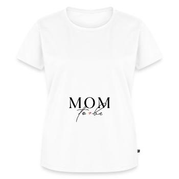 MOM to be - Frauen Premium Bio T-Shirt - Weiß - Vorne - AI Model Female 172 dark (172cm)