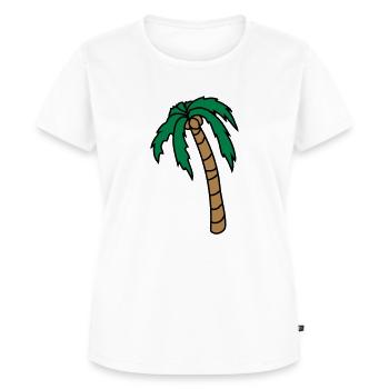 Hängende Palme Design - Frauen Premium Bio T-Shirt - Weiß - Vorne - AI Model Female 172 dark (172cm)