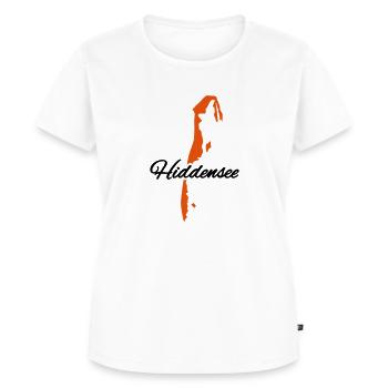 Hiddensee - Frauen Premium Bio T-Shirt - Weiß - Vorne - AI Model Female 172 dark (172cm)