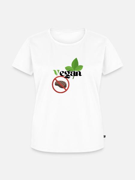 Vegan - Frauen Premium Bio T-Shirt - Weiß