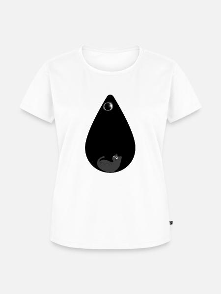 Katze unter Eclips Designs - Frauen Premium Bio T-Shirt - Weiß