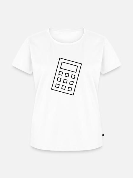 Taschenrechner - Frauen Premium Bio T-Shirt - Weiß