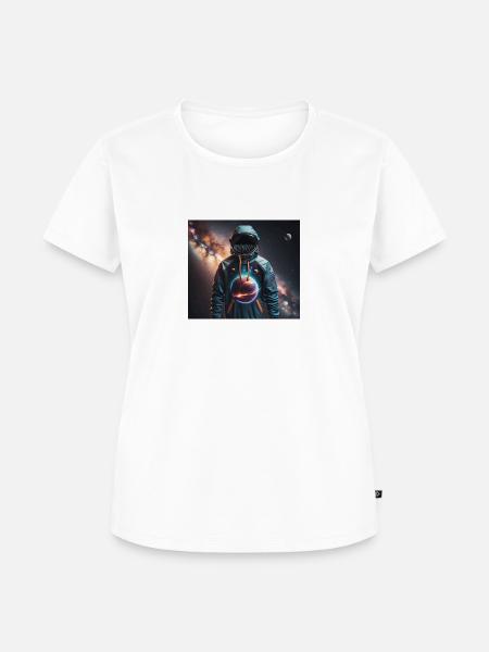 Raumanzug - Frauen Premium Bio T-Shirt - Weiß