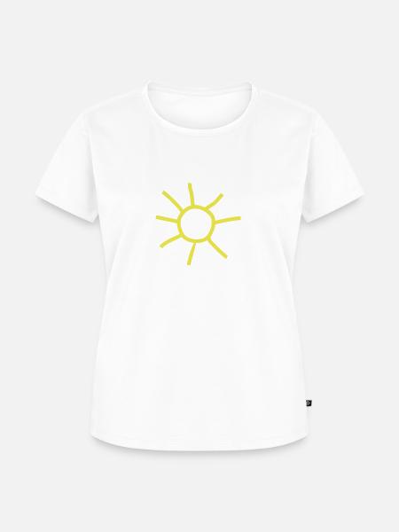 Sonne - Frauen Premium Bio T-Shirt - Weiß