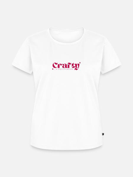 Crafty Pink - Frauen Premium Bio T-Shirt - Weiß