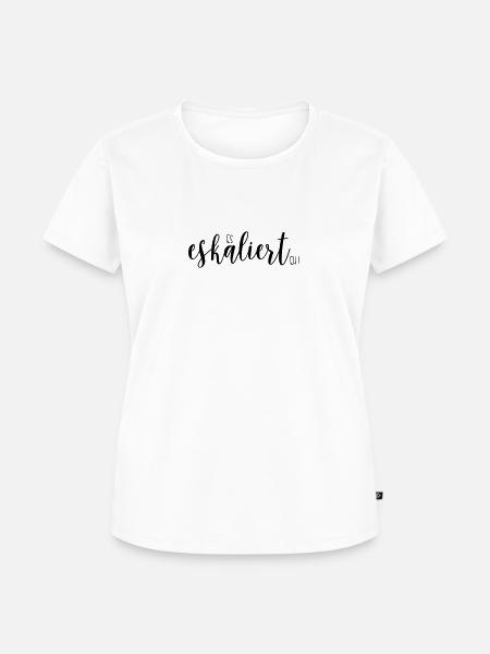 es eskaliert eh - Frauen Premium Bio T-Shirt - Weiß