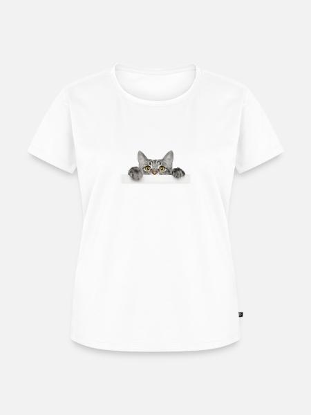 katze3 - Frauen Premium Bio T-Shirt - Weiß
