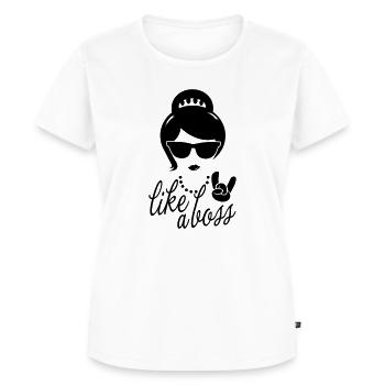 Like a i love strong hipster female boss woman mom - Women's Premium Organic T-shirt - white - Front - AI Model Female 172 dark (172cm)