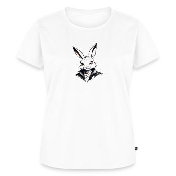 Bunny Chic : Élégance mignonne - T-shirt Premium bio Femme - blanc - Devant - AI Model Female 172 dark (172cm)