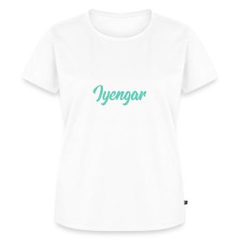Iyengar yoga Hatha Iyengaryoga - Women's Premium Organic T-shirt - white - Front - AI Model Female 172 dark (172cm)