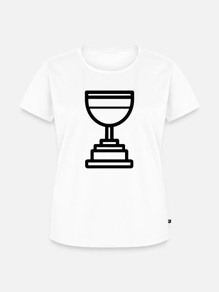 Trophäe - Frauen Premium Bio T-Shirt - Weiß