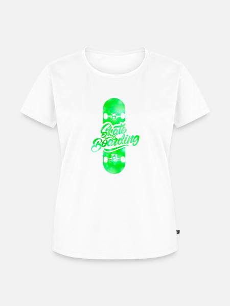 skateboarding - Frauen Premium Bio T-Shirt - Weiß