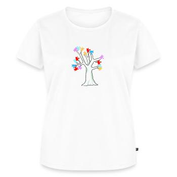 Autismus Awareness Day - Frauen Premium Bio T-Shirt - Weiß - Vorne - AI Model Female 172 dark (172cm)