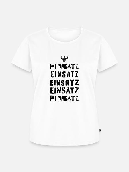 Einsatz - Frauen Premium Bio T-Shirt - Weiß