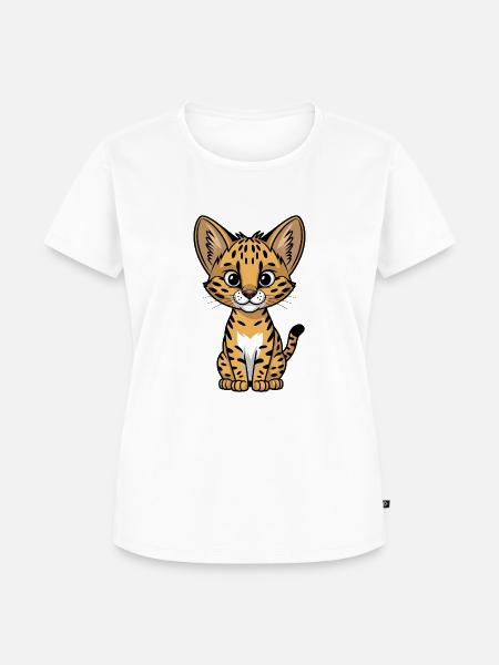 Serval - Frauen Premium Bio T-Shirt - Weiß