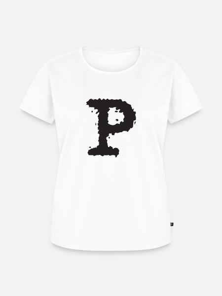 P - Frauen Premium Bio T-Shirt - Weiß