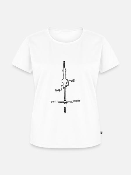 Fahrrad - Frauen Premium Bio T-Shirt - Weiß