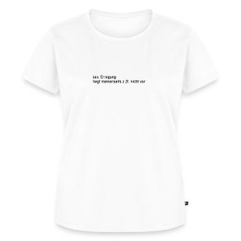 Sexuelle Erregung - Frauen Premium Bio T-Shirt - Weiß - Vorne - AI Model Female 172 dark (172cm)
