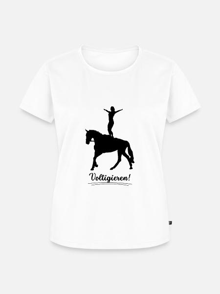 Voltigieren - Frauen Premium Bio T-Shirt - Weiß