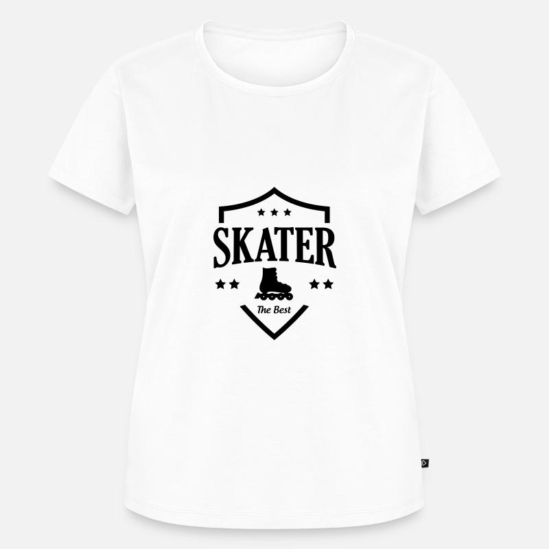 Roller Skates - Women's Premium Organic T-shirt - white