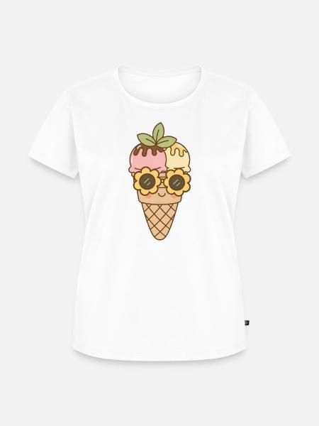 Eis - Frauen Premium Bio T-Shirt - Weiß